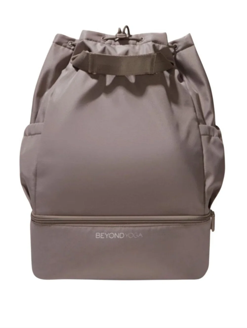 Beyond Yoga Convertible Gym Bag Backpack Tote Birch Gray Like New